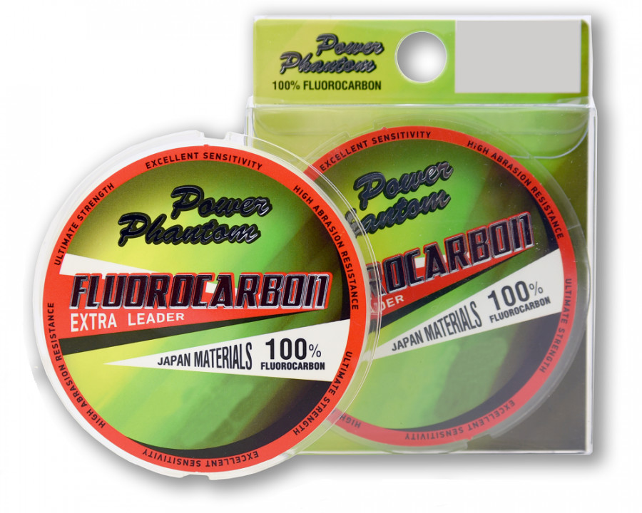 Леска Power Phantom Fluorocarbon Extra Leader 50 м 0,12 мм 1,45 кг прозрачная  купить,NaN