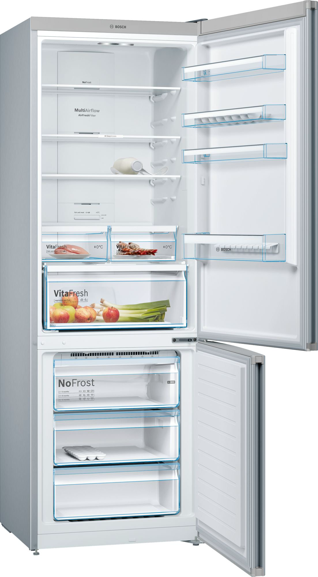 Холодильник Bosch KGN49XL30U серебристый купить,NaN
