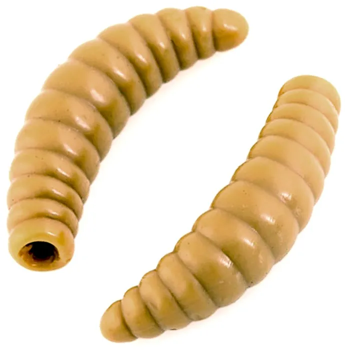 Приманка силиконовая Akara Trout Time Maggot Cheese 1,3 446 коричневая 12 шт