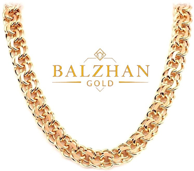 Цепь Dani BALZHAN GOLD-8423 длина 55 см, вес 5.05 г золото, плетение бисмарк купить,NaN