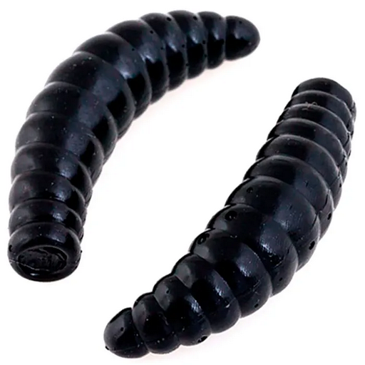 Приманка силиконовая Akara Trout Time Maggot Cheese 1,6 422 черная 10 шт
