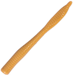 Приманка силиконовая Akara Trout Time Worm 3 Cheese 445 коричневая 10 шт