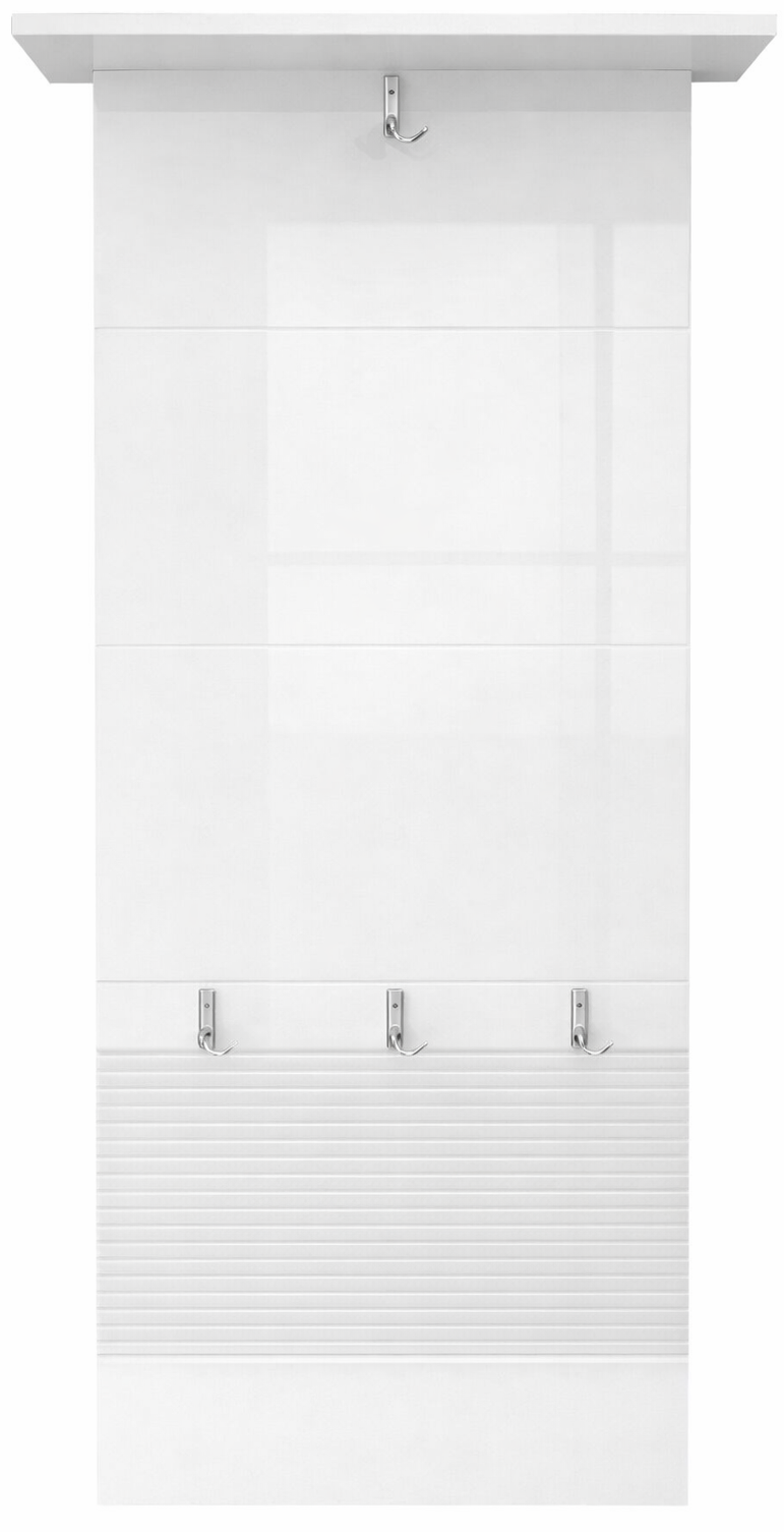 Вешалка BRW Флеймс PAN/15/5 39x29x151см белый глянец  купить,NaN