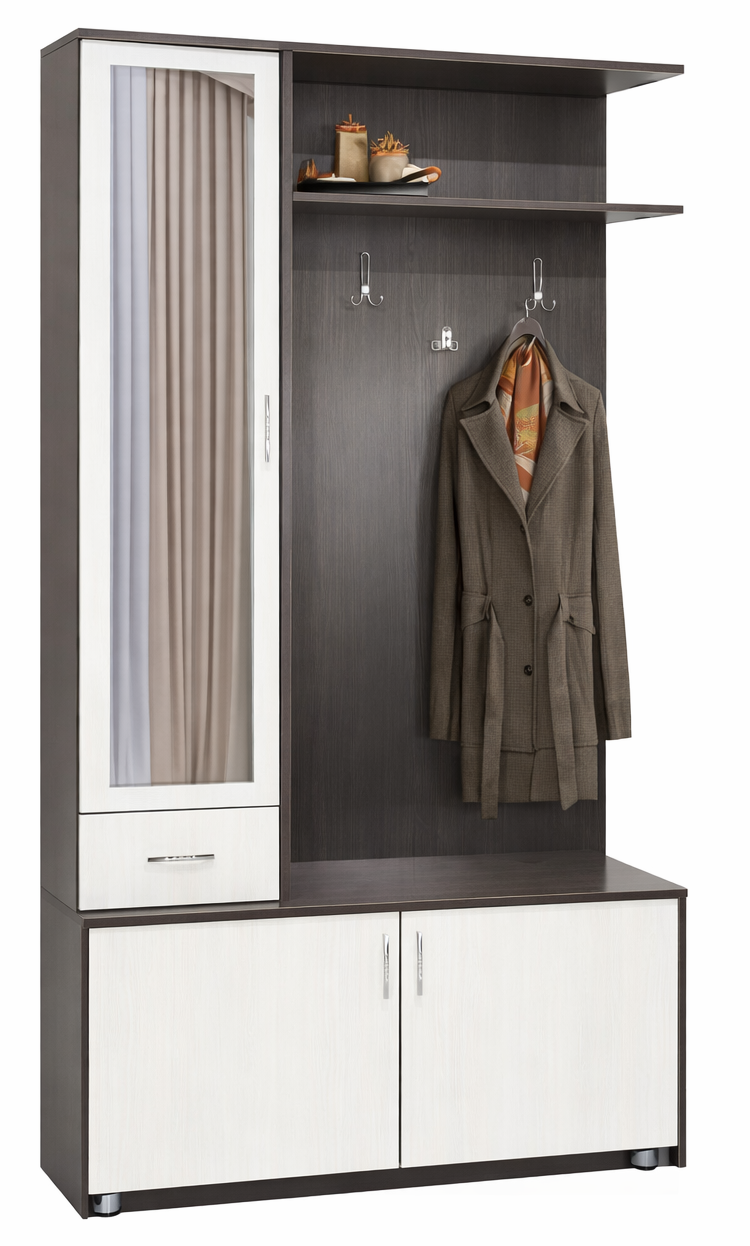  Комплект для прихожей Elegant Сара 100x42x210см венге купить,NaN