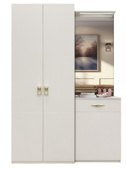 Комплект для прихожей Elegant Амарант 1.4м 140x47x220см белый купить,NaN