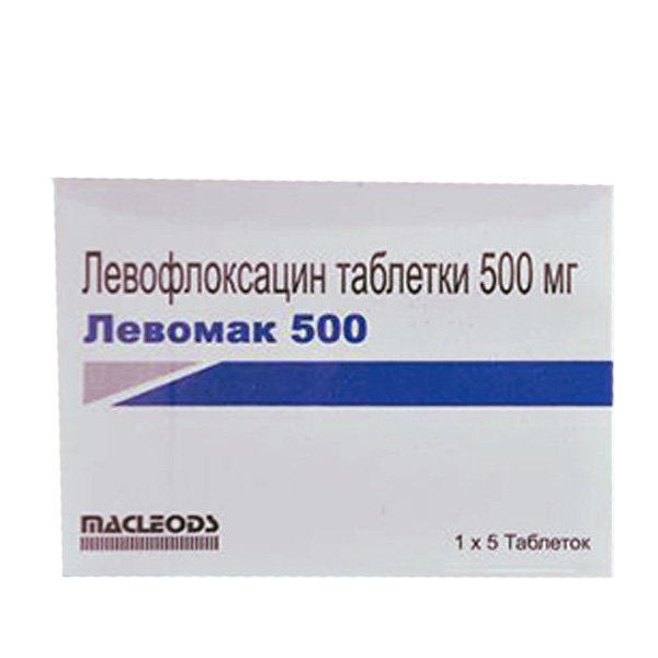 Macleods Pharmaceuticals Ltd Левомак 500мг 5шт таблетки