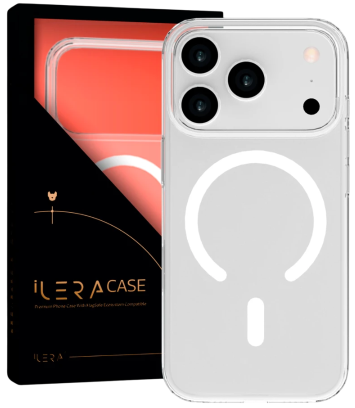 Чехол iLera для iPhone 17 Pro Ghost Case with MagSafe ILGCACLCABK17PR Clear купить,NaN
