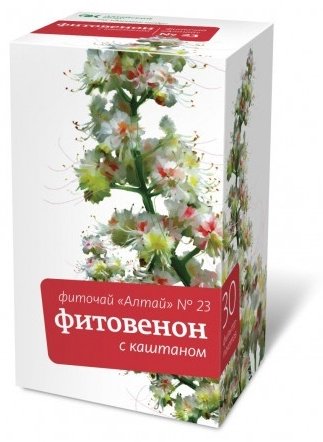 Алтайский кедр сбор трав Фиточай Алтай №23 Фитовенон с каштаном 60 купить,NaN