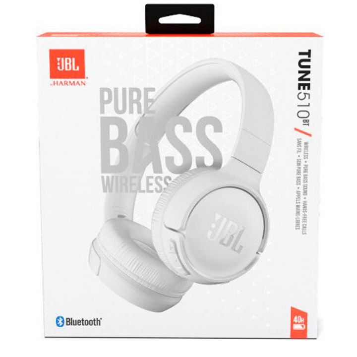 Наушники JBL Bluetooth JBLT510BTWHTEU белые купить,29990