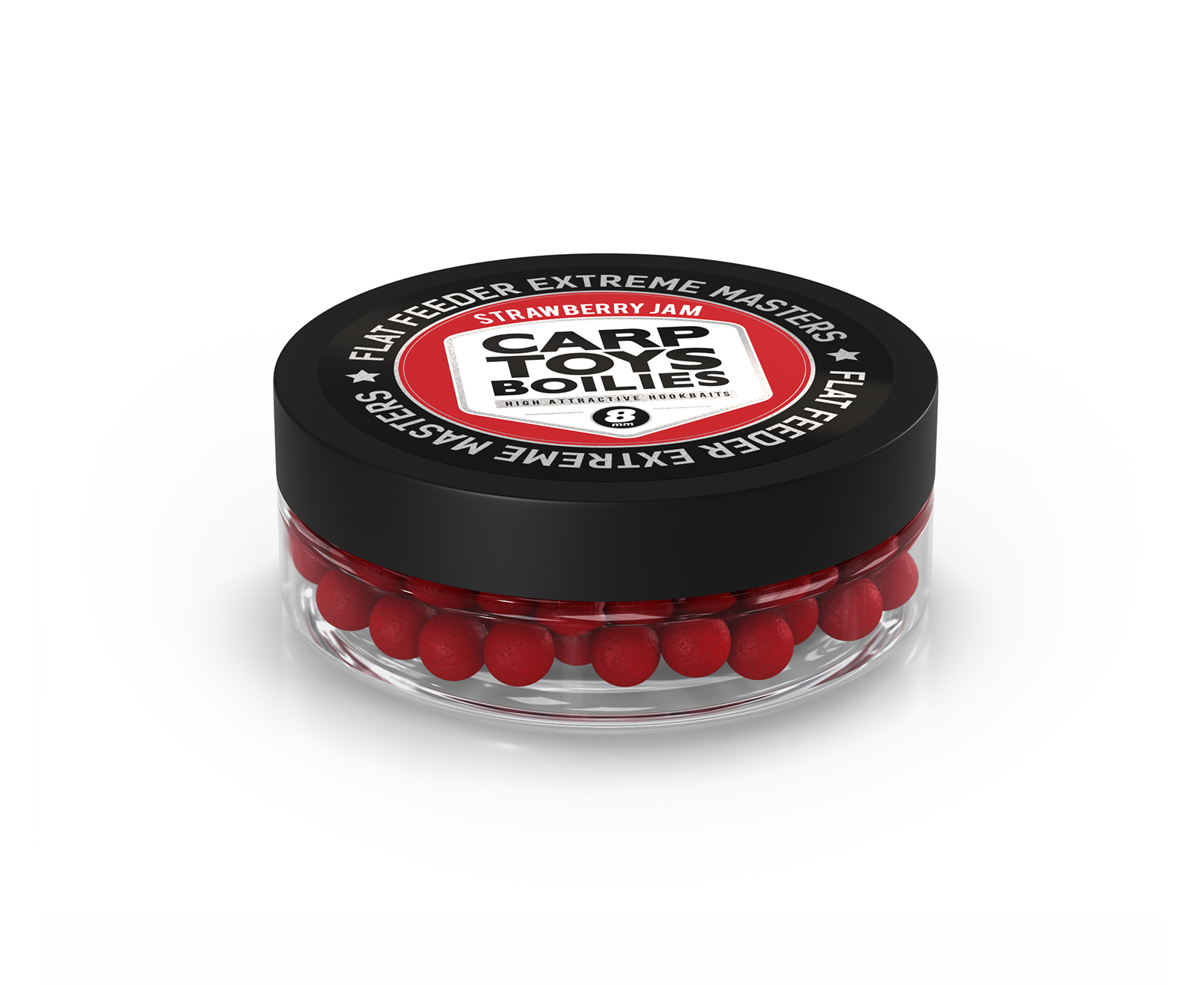 Бойлы вареные FFEM Hookbaits Boilies Strawberry Jam 8 мм 100 гр купить,NaN