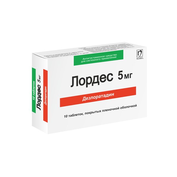 Нобел АФФ Лордес 5мг 10шт таблетки