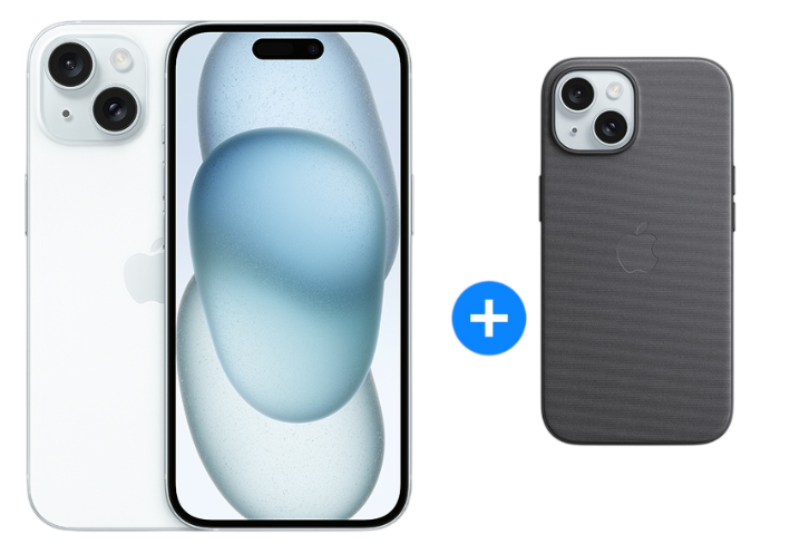 Смартфон Apple iPhone 15 128GB Blue + подарок купить,NaN