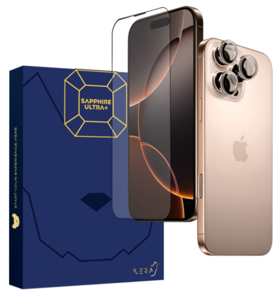 Защитное стекло iLera Premium Sapphire Ultra для iPhone 16 Pro ILPRSAP16PRO купить,NaN