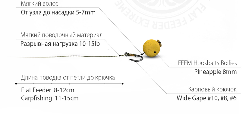 Бойлы вареные FFEM Hookbaits Boilies Pineapple 8 мм 100 гр купить,NaN