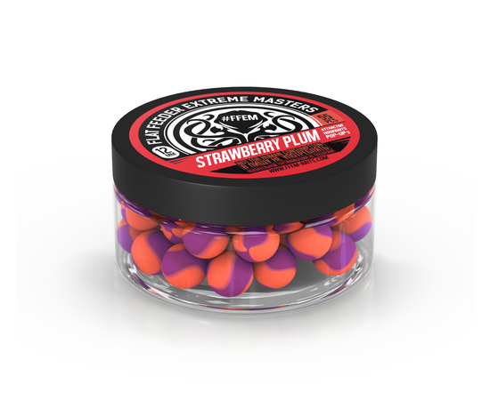 Бойлы плавающие FFEM Pop-Up Strawberry Plum orange violet 12 мм 55 шт купить,NaN
