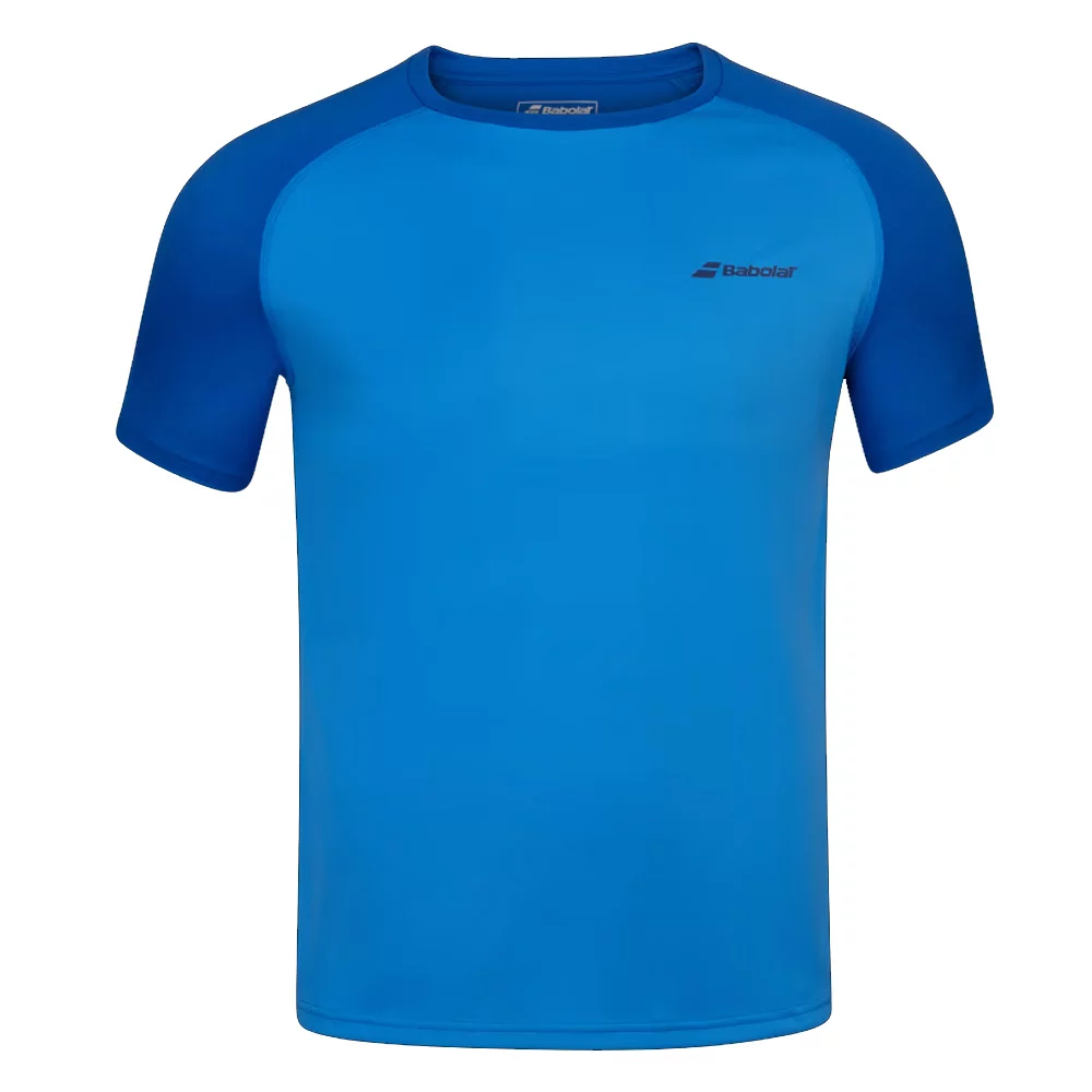 Футболка Babolat Play Crew Neck Tee Boy 3BP1011-4049 синяя 8-10 купить,NaN