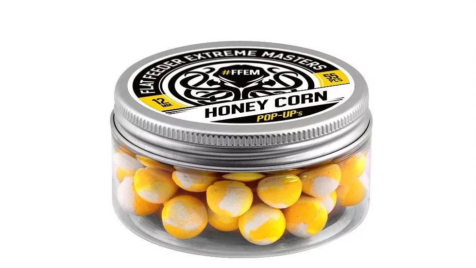 Бойлы плавающие FFEM Pop-Up Honey Corn white yellow 12 мм 55 шт купить,NaN