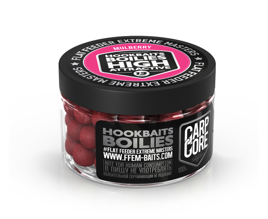 Бойлы вареные FFEM Hookbaits Boilies Mulberry шелковица 13 мм 100 гр  купить,NaN