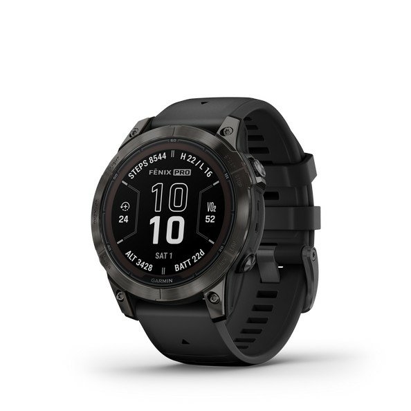 Смарт-часы Garmin Fenix 7 Pro Sapph Solar черные