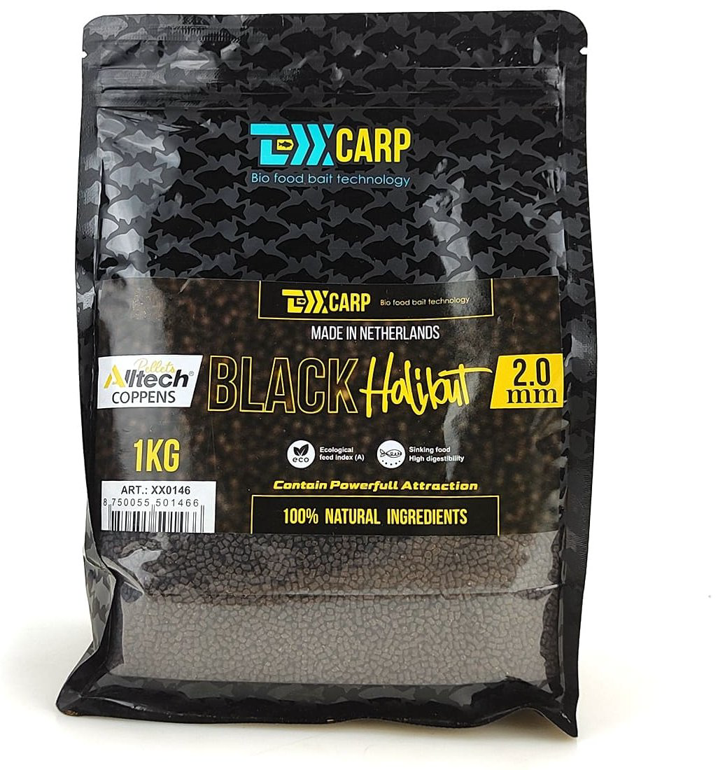 Прикормка TEXX Carp Coppens Black Halibut Black Halibut 1 кг купить,NaN