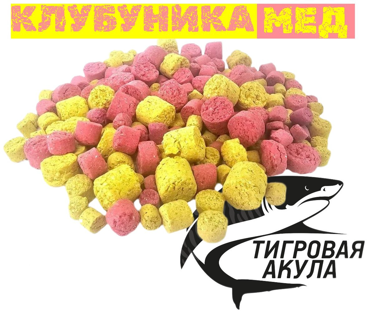 Прикормка Тигровая Акула П9872 Клубника Мёд 1 кг купить,NaN