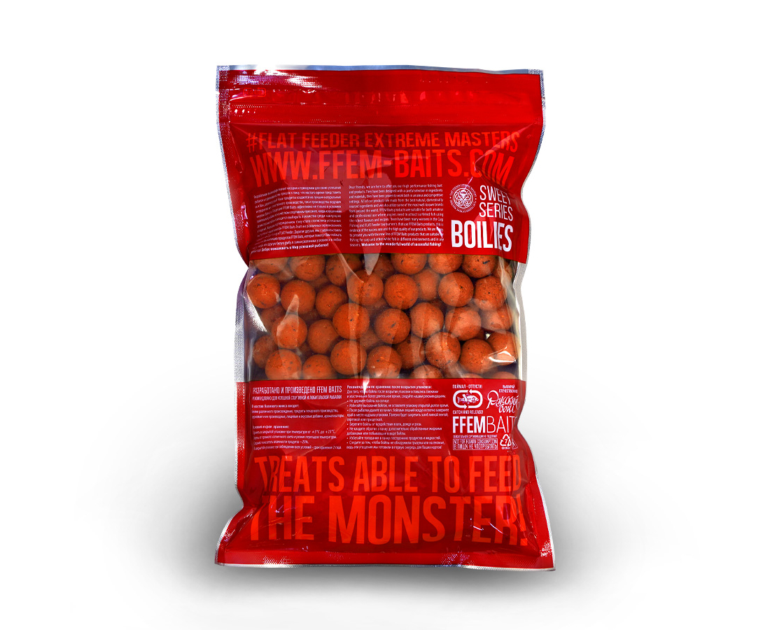 Бойлы вареные FFEM  Super Jam Boilies Plum 20 мм 1 кг  купить,NaN