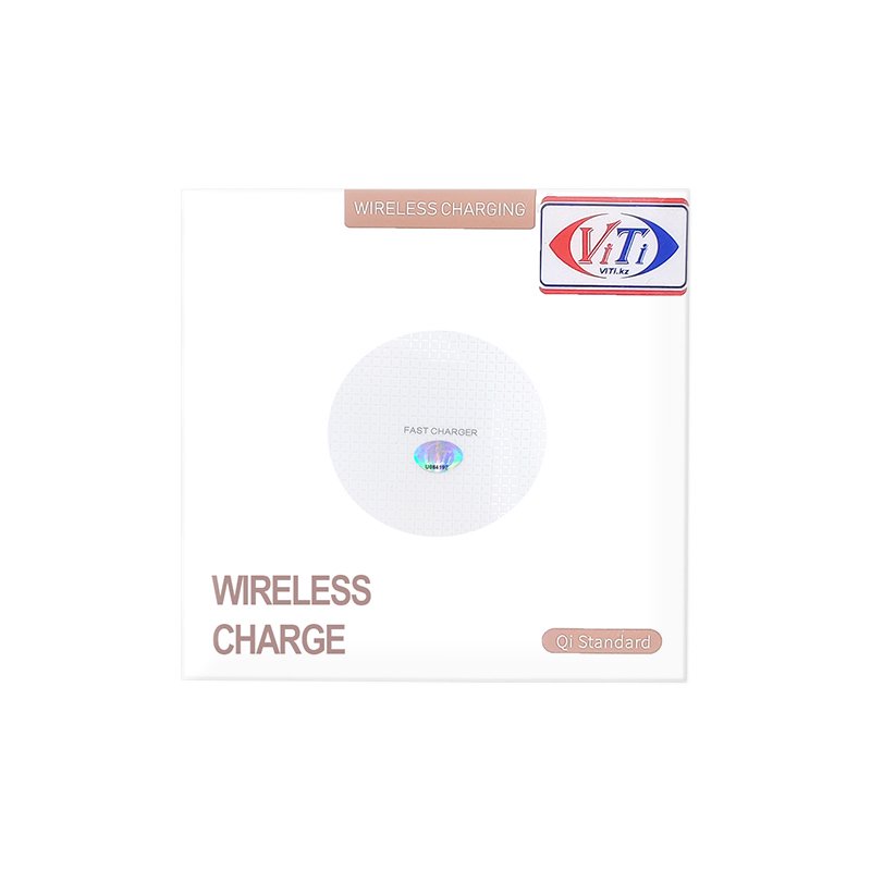 Беспроводная зарядка для телефона ViTi WQi10 белая купить,0
