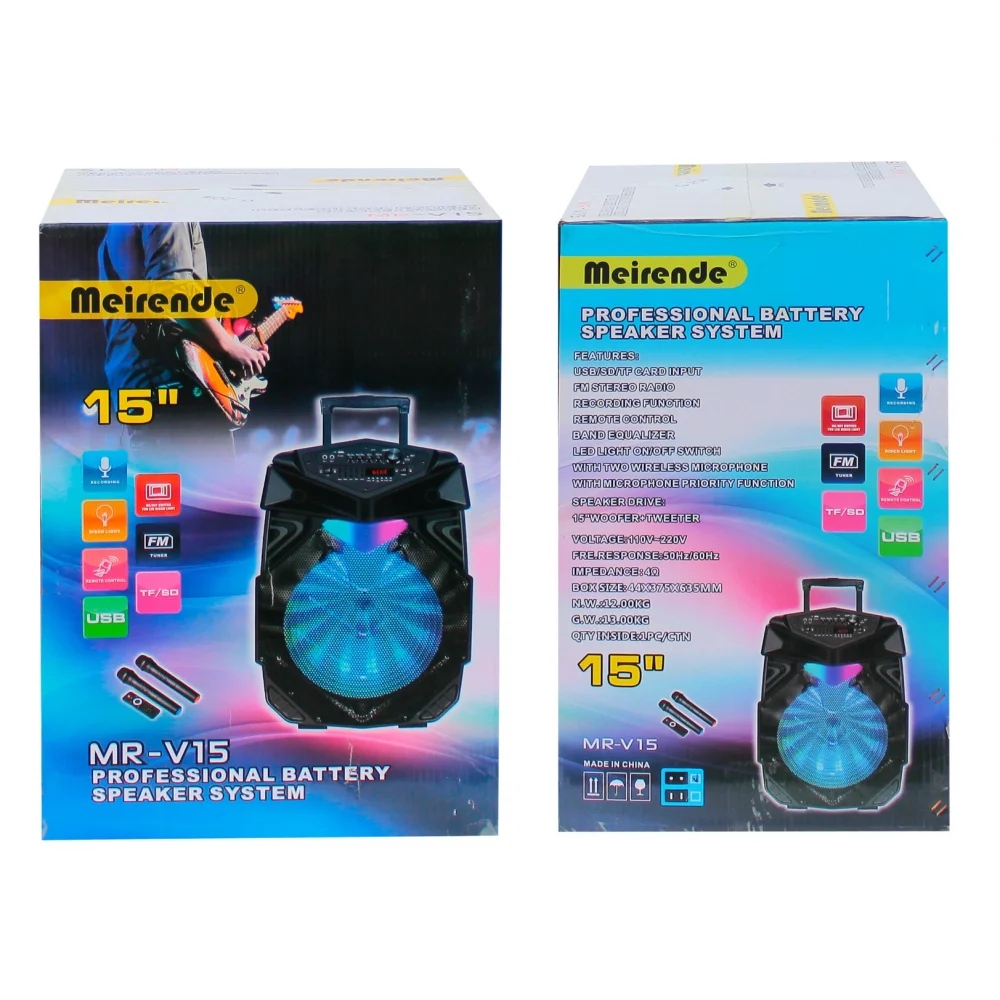 Портативная колонка Meirende MR-V15 черный купить,NaN