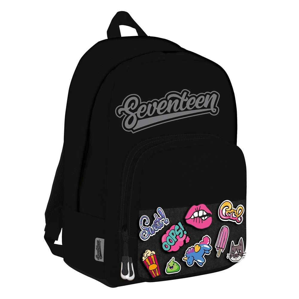 Рюкзак Seventeen 40 х 29,5 х 14,5см черный купить,NaN