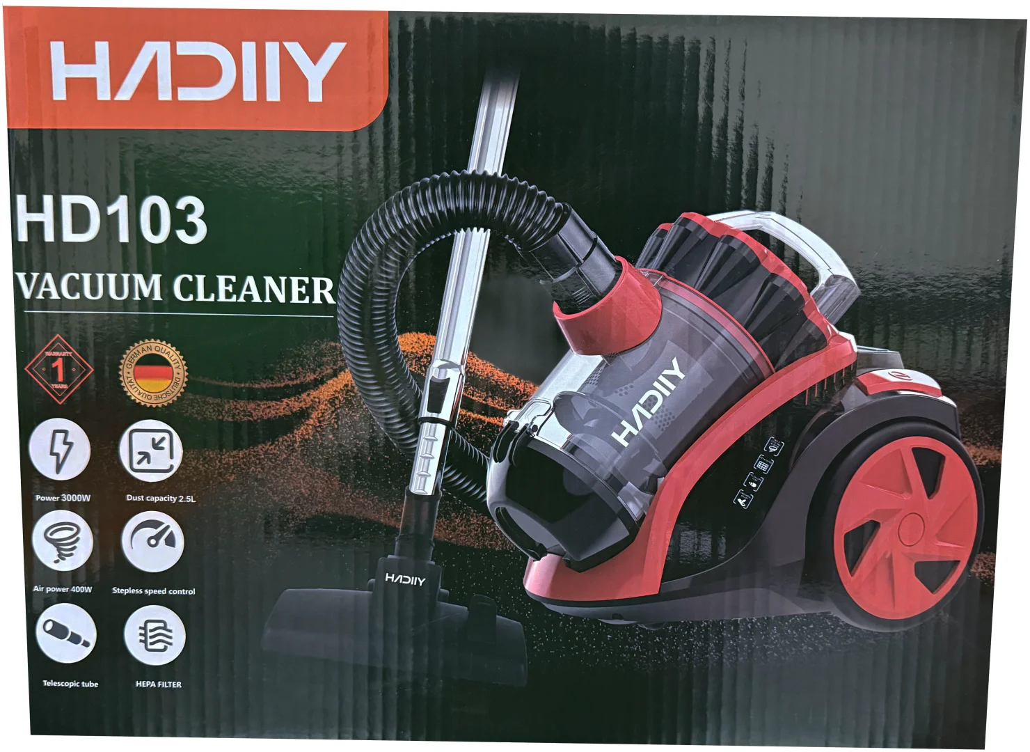 Пылесос Hadiiy HD-103 Black Red - ForteMarket Пылесос Hadiiy HD-103 Black Red купить,0