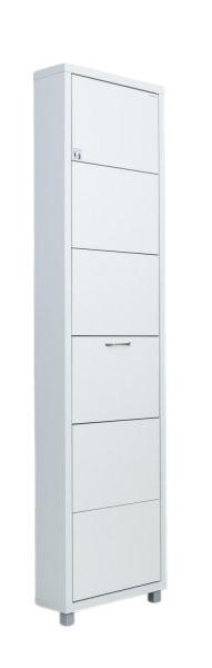 Тумба для обуви Айрон Люкс Твикс 55x19x207см белый купить,NaN