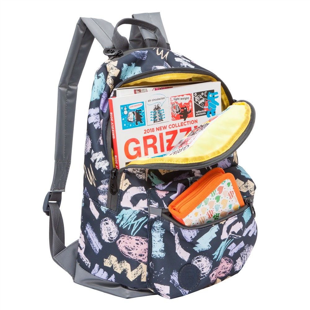 Рюкзак Grizzly Цветные штрихи 26х38х12см купить,NaN
