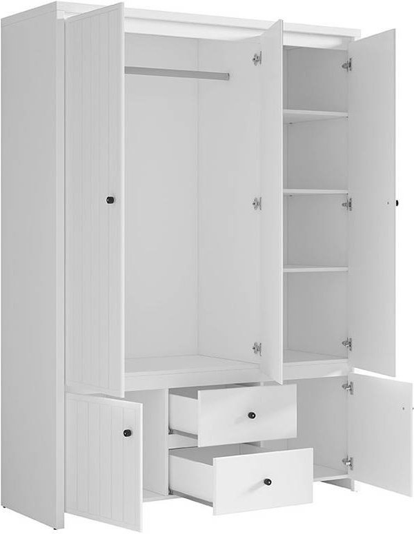 Распашной шкаф Гербор Кристина, 153.5x211х55.5 см, белый купить,NaN