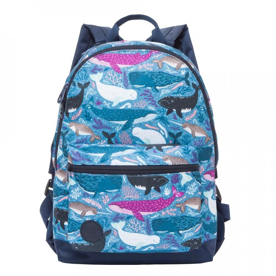 Рюкзак Grizzly Киты 26х38х12см голубой купить,NaN