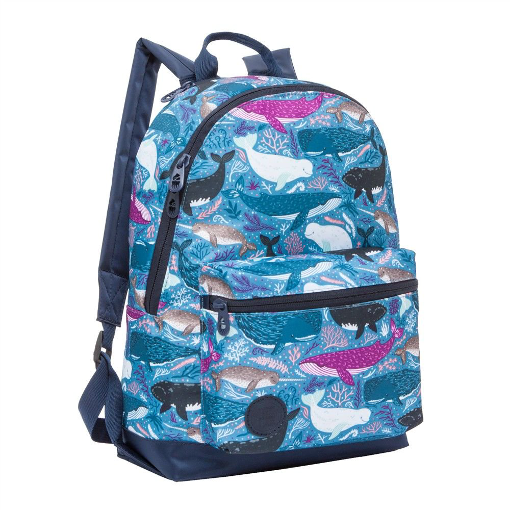  Рюкзак Grizzly Киты 26х38х12см голубой купить,NaN