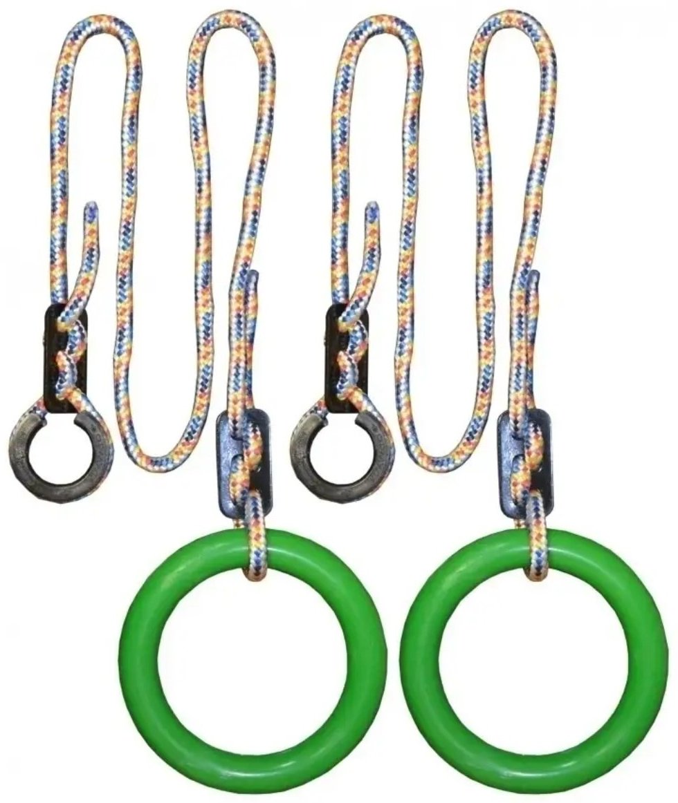 Гимнастические кольца Sportleader SPL100-2 зеленый