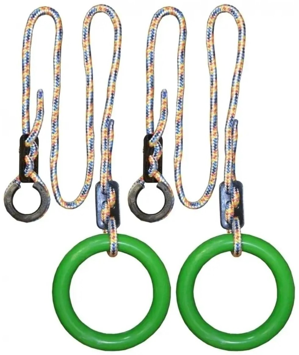 Гимнастические кольца Sportleader SPL100-2 зеленый