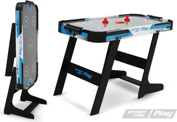 Игровой стол Start Line для аэрохоккея черный 4 фута