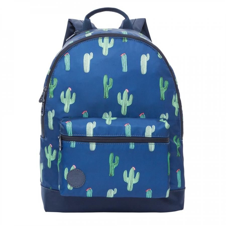 Рюкзак Grizzly Кактусы 41 х 30 х 40см синий купить,NaN