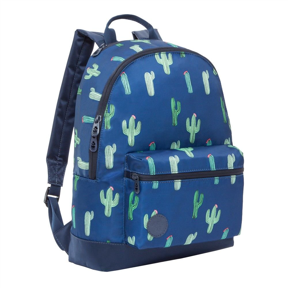 Рюкзак Grizzly Кактусы 41 х 30 х 40см синий купить,NaN