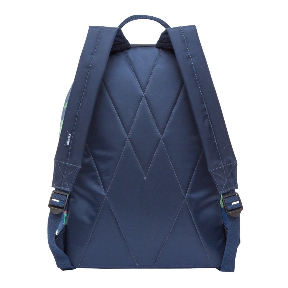 Рюкзак Grizzly Кактусы 41 х 30 х 40см синий купить,NaN