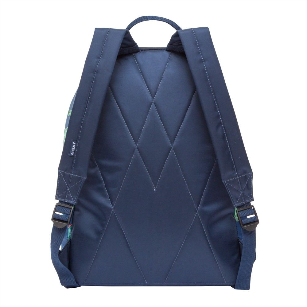 Рюкзак Grizzly Кактусы 41 х 30 х 40см синий купить,NaN