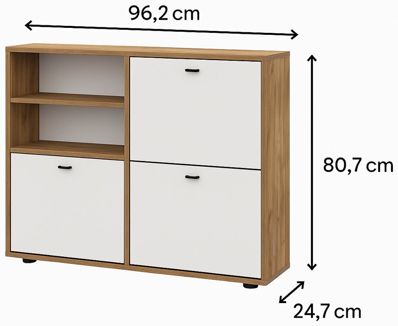 Тумба для обуви СВ Мебель 96.2x24.7x80.7 см, ЛДСП купить,NaN