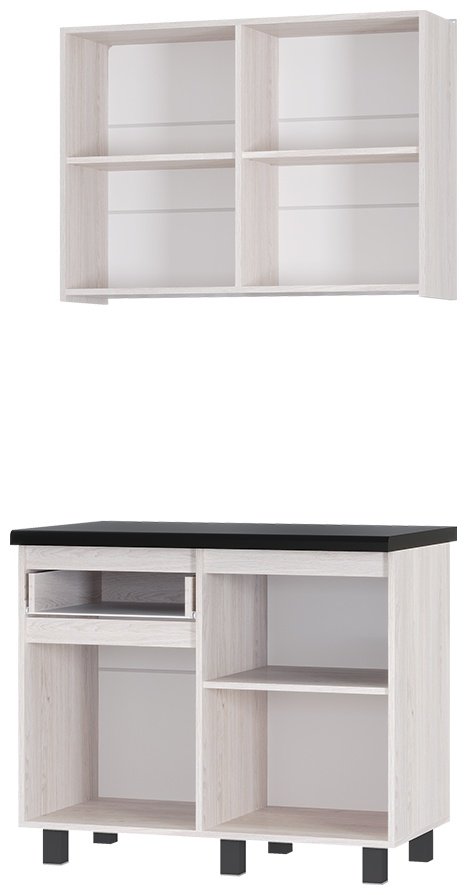 Кухонный гарнитур BTS Тренд, 100x217.8х59.5 см, ЛДСП, белый, бежевый купить,NaN