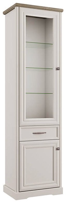 Шкаф-витрина АНРЭКС напольный Тоскана NEW 1V1D1S 210.9х58.8х39.3 см купить,NaN