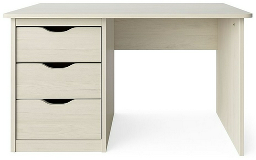 Стол письменный СлонимМебель Гарда, 120х60x75 см, белый