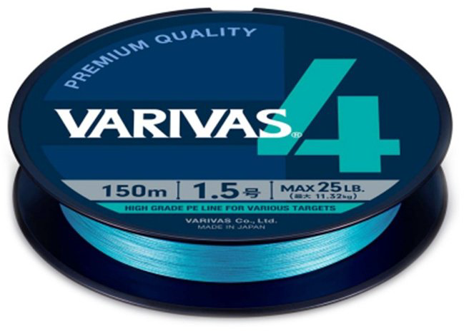 Леска Varivas плетеная 4513498120571 0.205 мм голубой купить,NaN