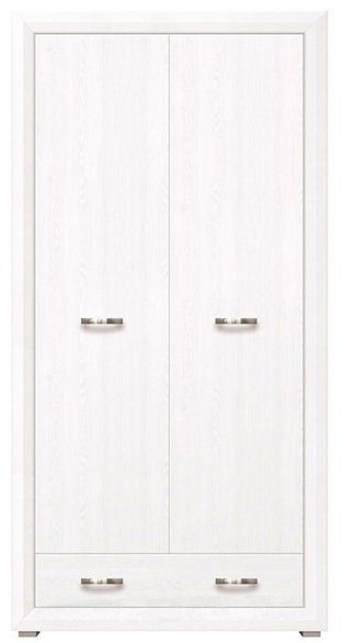 Распашной шкаф Гербор Маркус 024 SZF2D1S, 106x211х60 см, белый купить,NaN