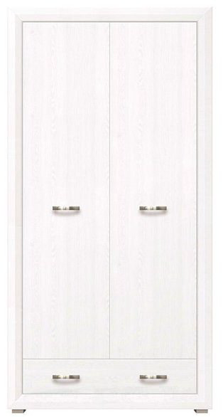 Распашной шкаф Гербор Маркус 024 SZF2D1S, 106x211х60 см, белый купить,NaN