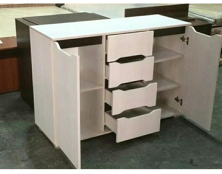 Комод Стендмебель Валенсия КМ 012, 120x45x83 см, белый купить,NaN